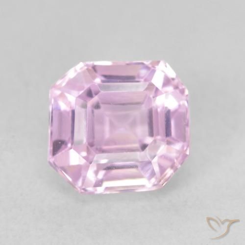 1.70ct Натуральный Вишнево-розовый кунцит, Изумрудная огранка, VVS-VS