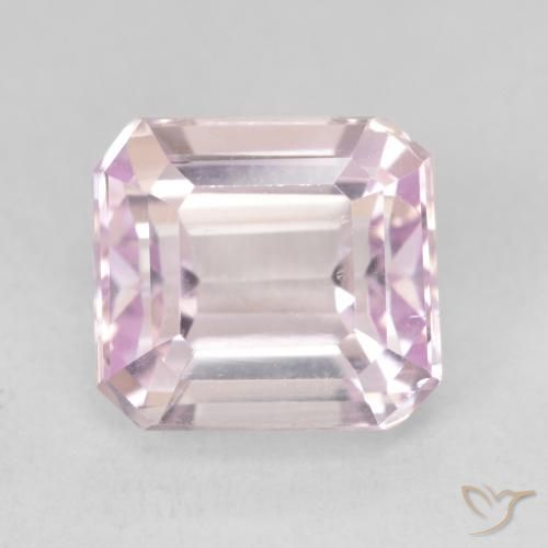 5.06ct Натуральный Вишнево-розовый тон кунцит, Изумрудная огранка, VVS-VS