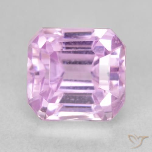 3.26ct Натуральный Светло-розовато-фиолетовый фиолетовый кунцит, Изумрудная огранка, VVS-VS