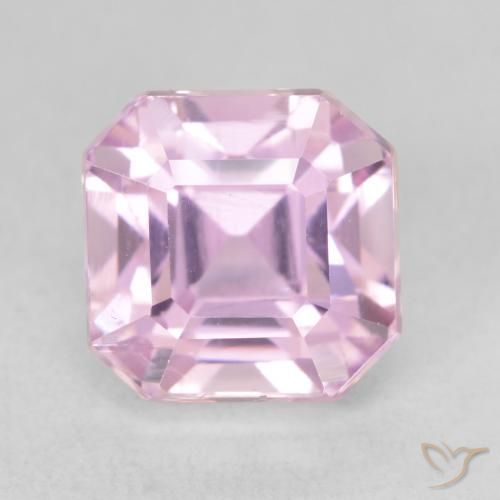 3.99ct Натуральный Светло-пурпурный кунцит, Изумрудная огранка, VVS-VS