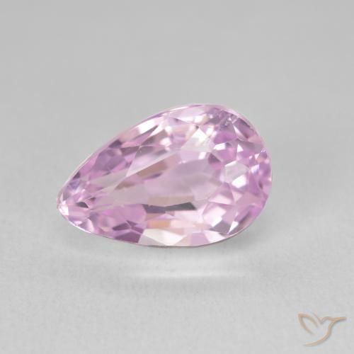 5.91ct Натуральный Розовато-фиолетовый фиолетовый кунцит, Форма груши, VVS-VS