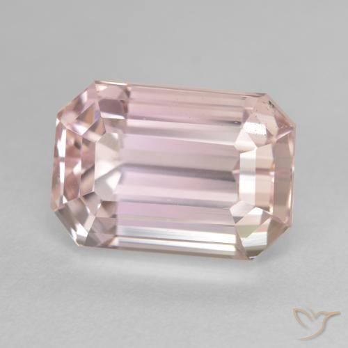 9.22 карата, натуральный Medium Light-Pink кунцит, Октагон / Изумрудная Огранка, VVS-VS