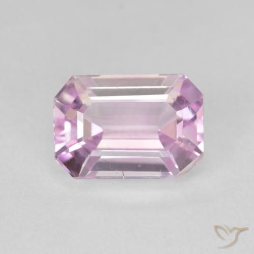 3.88ct Натуральный Средний розовый кунцит, Изумрудная огранка, VVS-VS