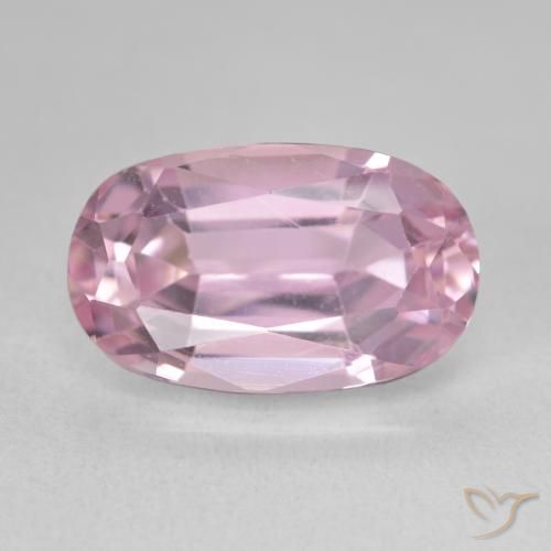 10.04ct Натуральный Светло-розовый кунцит, Овал, VVS-VS