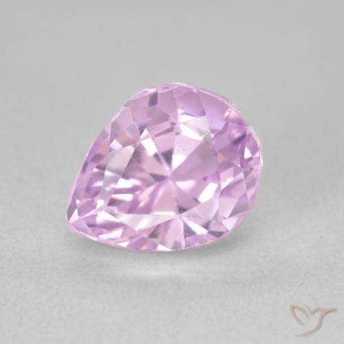 3.68ct Натуральный Средний фиолетовый кунцит, Форма груши, VVS-VS