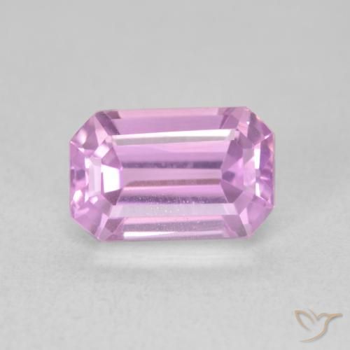 2.70ct Натуральный Розовато-пурпурный кунцит, Изумрудная огранка, VVS-VS