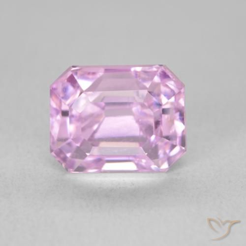 3.29ct Натуральный Средний фиолетовый кунцит, Изумрудная огранка, VVS-VS