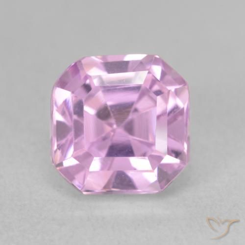 2.91ct Натуральный Розовато-фиолетовый фиолетовый кунцит, Изумрудная огранка, VVS-VS