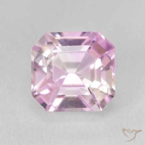 3.77ct Натуральный Светло-пурпурный кунцит, Изумрудная огранка, VVS-VS