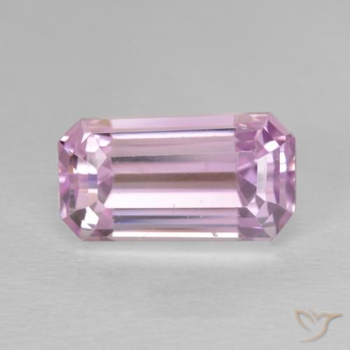 9.78ct Натуральный Средний розовый кунцит, Изумрудная огранка, VVS-VS