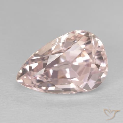 10.49ct Натуральный Фламинго Розовый кунцит, Форма груши, VVS-VS