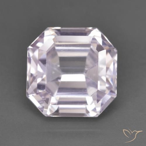 6.38ct Натуральный Светло-лавандово-розовый кунцит, Изумрудная огранка, VVS-VS