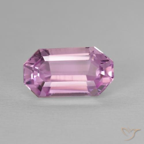 4.64ct Натуральный Средний розовый кунцит, Изумрудная огранка, VVS-VS