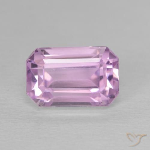 4.05ct Натуральный Средний розовый кунцит, Изумрудная огранка, VVS-VS