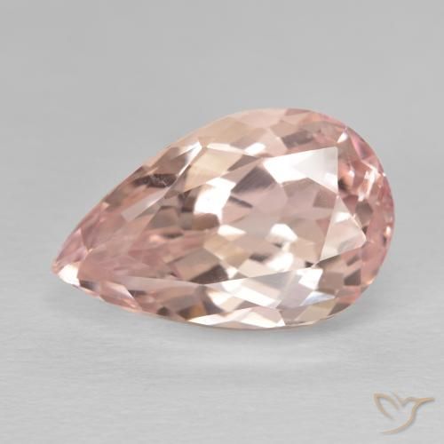 11.21ct Натуральный Средний розовый кунцит, Форма груши, VVS-VS