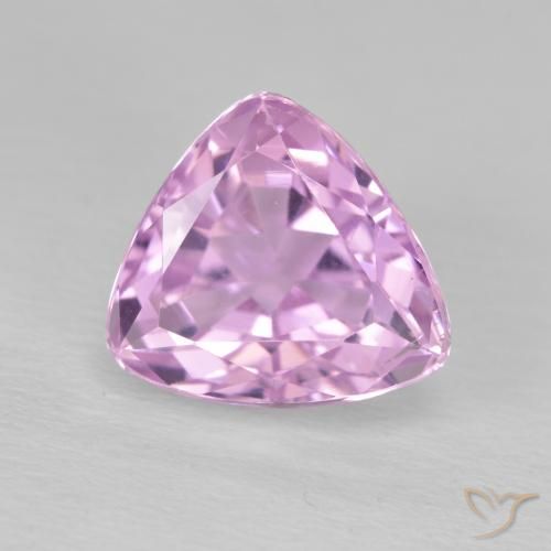 5.02ct Натуральный Очень светлый королевский фиолетовый розовый кунцит, Триллион, Чистота VS