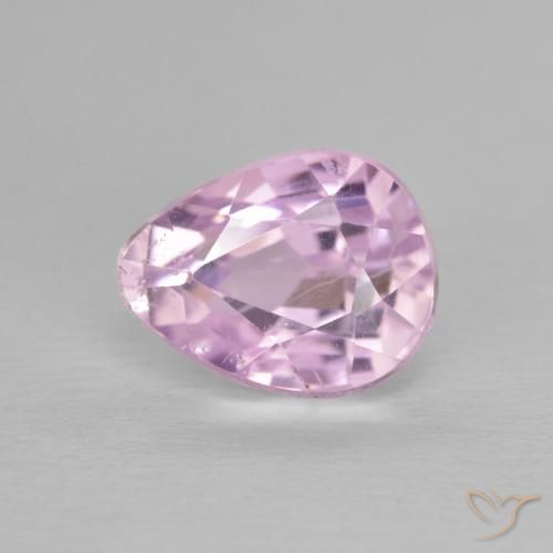 3.21ct Натуральный Средний розовый кунцит, Форма груши, Чистота VS