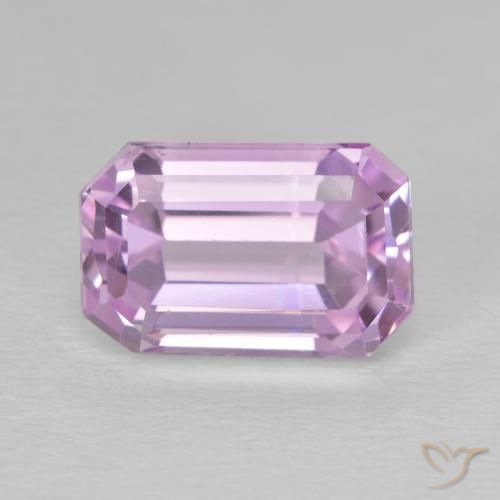 8.33ct Натуральный Королевский фиолетовый розовый кунцит, Изумрудная огранка, Чистота VS
