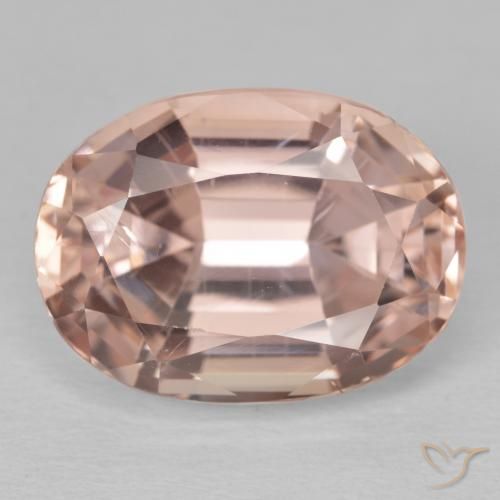 14.48ct Натуральный Средний розовый кунцит, Овал, Чистота VS