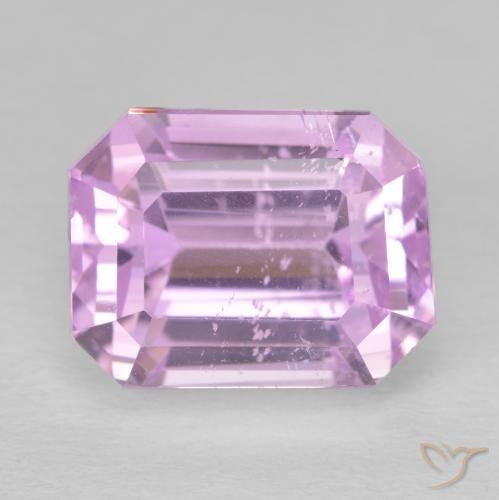 13.39ct Натуральный Средний розовый кунцит, Изумрудная огранка, Чистота VS