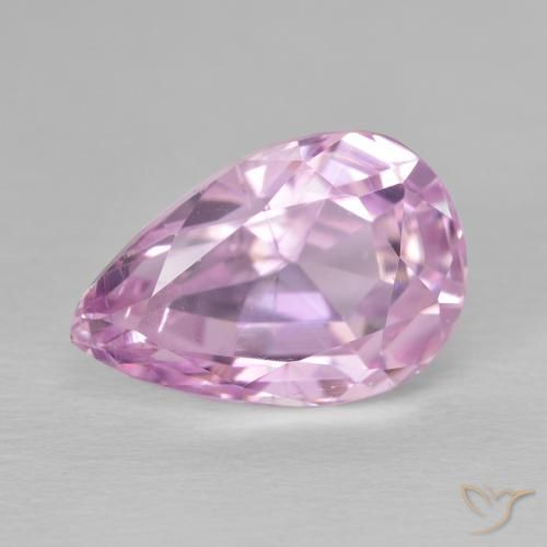 8.05ct Натуральный Средний розовый кунцит, Форма груши, Чистота VS