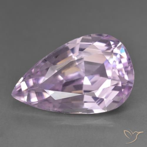 16.56ct Натуральный Пурпурно-розовый кунцит, Форма груши, VVS-VS
