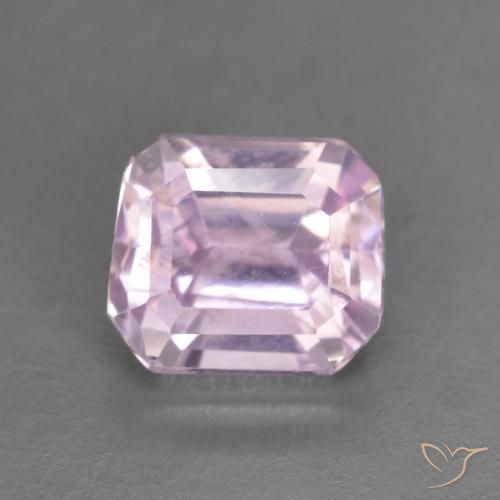 1.63ct Натуральный Medium Light-Pink кунцит, Изумрудная огранка, VVS-VS