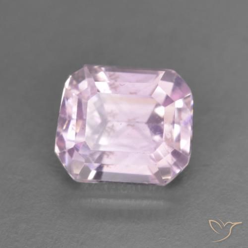 1.63 карата, натуральный Medium Light-Pink кунцит, Октагон / Изумрудная Огранка, VVS-VS