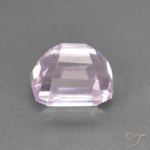 1.63 карата, натуральный Medium Light-Pink кунцит, Октагон / Изумрудная Огранка, VVS-VS