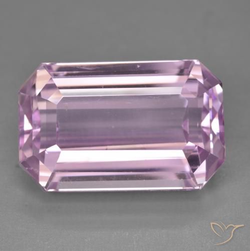 22.43ct Натуральный Средний розовый кунцит, Изумрудная огранка, VVS-VS