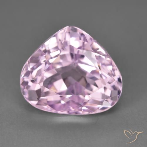 9.37ct Натуральный Вишнево-розовый тон кунцит, Форма груши, VVS-VS