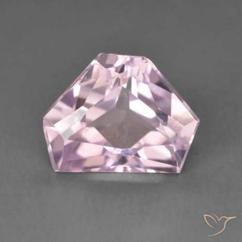 4.96ct Натуральный Очень светло-розовый тон кунцит, причудливая, VVS-VS