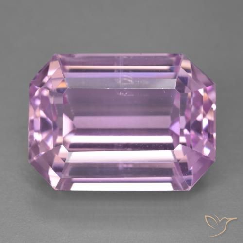 21.73ct Натуральный Очень светло-розовый кунцит, Изумрудная огранка, VVS-VS