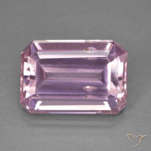 9.85ct Натуральный Средний розовый кунцит, Изумрудная огранка, Чистота VS