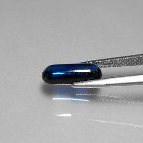 1.74 карата, натуральный Темно-синий кианит, Прозрачный, Полупрозрачный