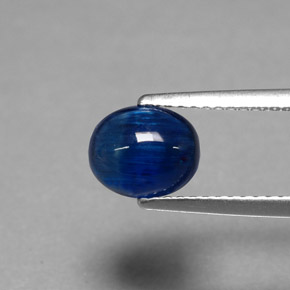 1.74 карата, натуральный Темно-синий кианит, Прозрачный, Полупрозрачный