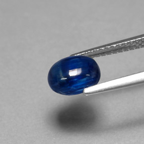 1.74 карата, натуральный Темно-синий кианит, Прозрачный, Полупрозрачный