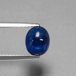 1.74 карата, натуральный Темно-синий кианит, Прозрачный, Полупрозрачный