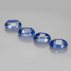  карата, натуральный Синий / Голубой кианит, Огранка Овал, VS-SI