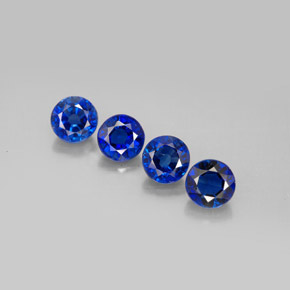  карата, натуральный Синий / Голубой кианит, Огранка Круг, Чистота VS