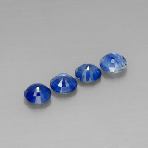 карата, натуральный Синий / Голубой кианит, Огранка Круг, VS-SI
