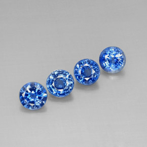  карата, натуральный Синий / Голубой кианит, Огранка Круг, VS-SI