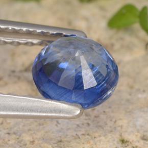 0.71 карата, натуральный Синий / Голубой кианит, Огранка Круг, VS-SI