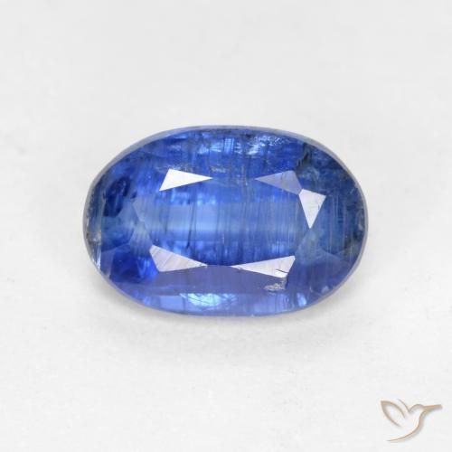 0.95ct Натуральный Васильково-синий кианит, Овал, SI