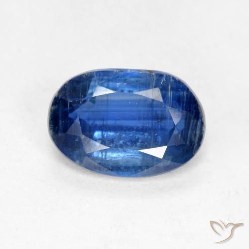 0.98ct Натуральный Темно-синий кианит, Овал, SI