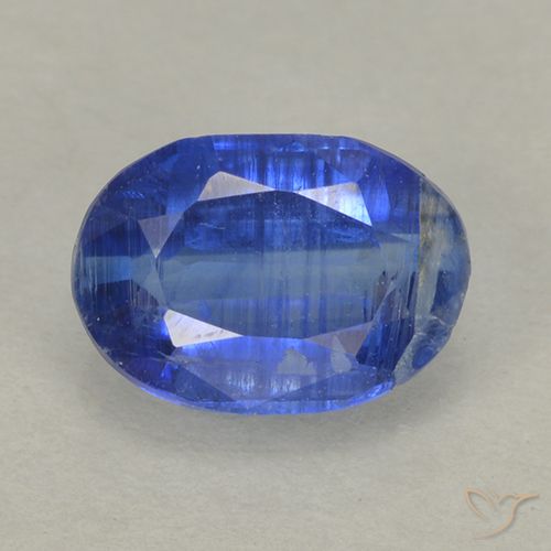 0.87ct Натуральный Темно-синий кианит, Овал, VS-SI