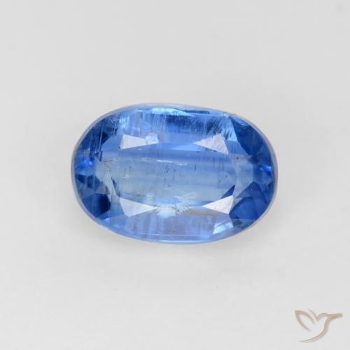 0.72ct Натуральный Средний синий кианит, Овал, SI