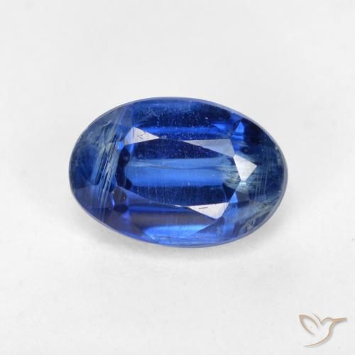 0.78ct Натуральный Темно-синий кианит, Овал, SI-I1