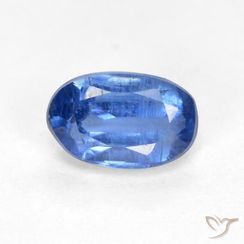 0.69ct Натуральный Темно-синий кианит, Овал, VS-SI