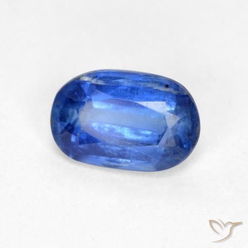 0.58ct Натуральный Темно-синий кианит, Овал, SI-I1